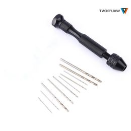 Freeshipping 10x10 Twist Drills BitRotary Tools Woodworking Drilling with Mini Aluminium Hand Drill Bit With Keyless Chuck Gaoos