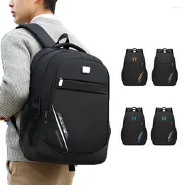 Backpack Junior High School Campus Simple Anti-splash Oxford Cloth Bag Men's Leisure Travel Business Trip Load Reduction