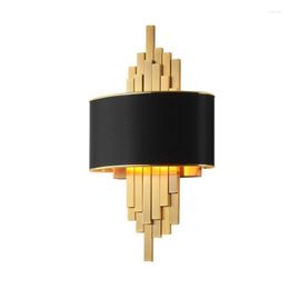 Wall Lamp Modern Led Gold / Black Body Lamps For Living Room Bedroom Loft Decor Home Bedside Bathroom Fixtures Mirror Light