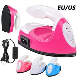 Electric Irons Ironing Boards Mini craft electric iron handheld portable DIY small iron travel ironing machine EU/US sock ironing machine plug 231109