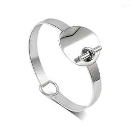 Bangle Bracelet High Quality Woman 316 Stainless Steel Material Silver Colour Metal Seymour Model Fashion Gift