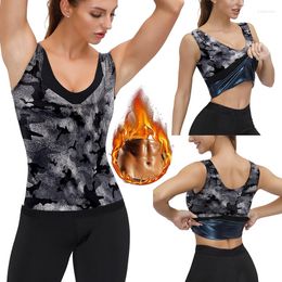 Women's Shapers Heat Trapping Sauna Shirt For Women Sweat Vest Weight Loss Fitness Slimming Body Shaper Training Workout Waist Trainer