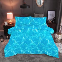 Bedding Sets .WENSD 2023 Set Beach Ocean Scenery Print Duvet Cover Lifelike Bedclothes With Pillowcase Bed Home Textiles