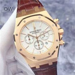 Audemar Pigue Royal Large Dial Oak Watch Mens Quartz Movement Watch Multifunction Wristwatch Epic Series 26320or Date Display Automatic Machinery 41mm 18k RoYD9T