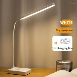 Table Lamps Led Charging Small Desk Lamp Student Reading USB Eye Protection Bedroom