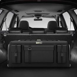 Car Organiser 30L/40L/50L Car Trunk Organiser Storage Box Oxford Cloth Auto Organisers Bag Folding Trunk Storage Pockets For Vehicle Sedan SUV Q231109