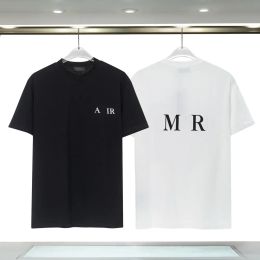 Mens T-shirts early spring new fine cotton double yarn summer casual fabric soft color: black white