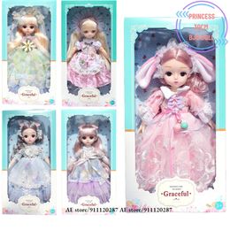 Dolls 30cm Princess Elf BJD Doll GD19 23 Movable Joints 12" 1 6 Scale Action Figure Angel Model Girl Baby Shower Birthday Gift Toys 231109