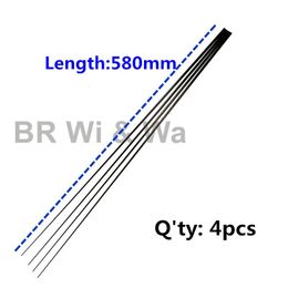 Boat Fishing Rods 58CM Solid Carbon Rod Tip Blank Rod Building Components Fishing Pole Repair DIY Accessories No Paint 4PCS BR Wi Wa 231109