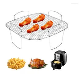 Tools Air Fryer Rack Stainless Steel Gril Dehydrator Accessories Oven Steamer Roasting Baking Cooking Tool