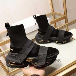 Yüksek kaliteli kadın botlar gerçek deri kalın dip örme streçler şövalye şövalye boot moda platform ayakkabı 34-41 kutu ile