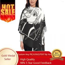 Scarves Custom Stylish X Tassel Scarf Women Winter Warm Shawl Wrap Lady Killua Zoldyck Anime Manga Hxh