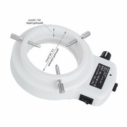 Freeshipping Adjustable 144 LED Ring Light Illuminator for Stereo Microscope & Camera Opcun