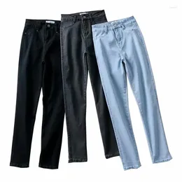 Women's Jeans 2023 Skinny Elastic Denim Pants Women High-Waisted European And American Style Pack Hip Pencil