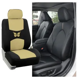 Car Seat Covers 1 Set Cover Protective Easy To Instal Washable Simple Design Fabric Colourful Stretch Auto Cushion For Vehicle