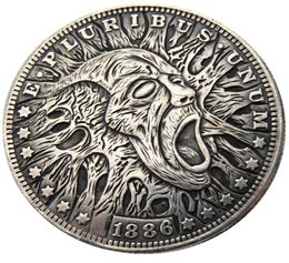 HB15 Hobo Morgan Dollar skull zombie skeleton Copy Coins Brass Craft Ornaments home decoration accessories2576186