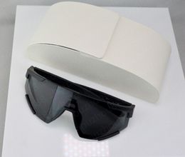 315 Shield Red Designer Stripe Visor White Mens Women Cycling Eyewear Men Fashion Polarized Sunglasses Outdoor Sport Running Gl