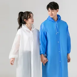 Raincoats Coat Rainwear Women Poncho Rain Men Fashion Cover Reusable Hooded Impermeable Plastic Raincoat