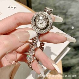 Quartz Watch for Women Mermaid Watch Women's Light Luxury Small and Exquisite Full Diamond Dial Bracelet Sky Star
