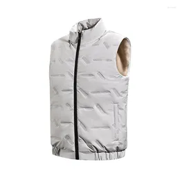 Men's Vests Fashion Thermal Fleece Lined Vest For Men High Quality Streetwear Outdoor Retro Waistcoat Brand Winter Outwear