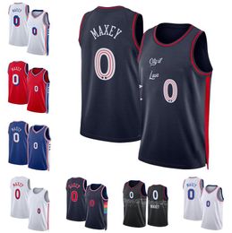 Basketball Jersey Tyrese Maxey #0 Joel Embiid #21 Harden #1 2023-24 blue white red city Jerseys Men Youth S-XXL