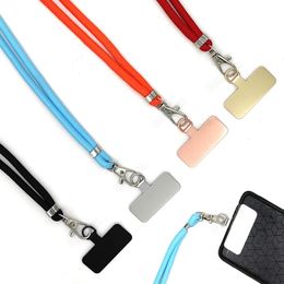 Phone Straps 150cm adjustable universal phone lanyard with mobile phone lanyard with metal fixed neck strap to prevent loss of lanyard 231109