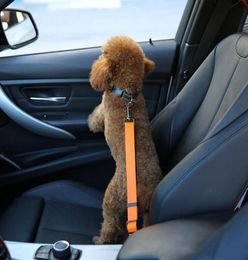 Adjustable Dog Car Safety Seat Belt Nylon Pets Puppy Seat Lead Leash Harness Vehicle Seatbelt 7 Colour YSY387L8609936