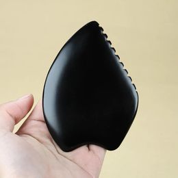 Face Care Devices Natural Bian Stone Gua Sha Kerokan Scraper Tool For Neck Face Beauty SPA Massage Guasha Skin Care Fades Wrinkles Spots 231108