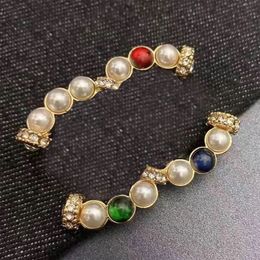 Christmas Gift Brooches Designer Pin Brand Letter Brooch Pins High Quality Gold Plated Sier Inlaid Crystal Pearl Classics5