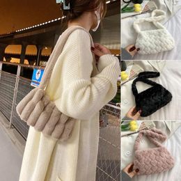 Evening Bags Soft Fashion Furry Shoulder Fluffy Plush Crossbody Handbags Messenger Bag Female Tote Purse For Women