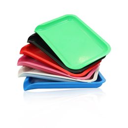 Degradable Plastic Tobacco Rolling Trays Mini 20*14.5cm Operation Cigarette Roll Tray Hand Roller Case Smoking Accessories OEM Custom Support