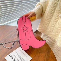 Evening Bags Cute Funny Chain Crossbody Bag For Girls High-heeled Shoes Style Shoulder