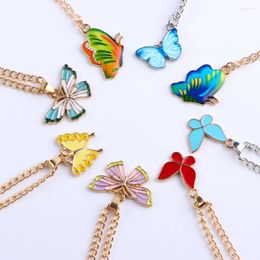 Pendant Necklaces 20Pcs/Lot Fashion Colorful Butterfly Mixed Style Necklace For Woman Girls Friends Wedding Engagement Party Jewelry Gift