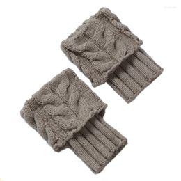 Women Socks 1Pair Autumn Winter Crochet Short Hollow Boot Cuff Calentadores Piernas Knitting Gaiters