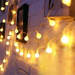 Strings 3M 6M 10M Fairy Garland LED Ball String Lights Waterproof For Christmas Tree Wedding Home Indoor Decoration Battery Powered