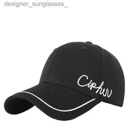 Stingy Brim Hats 2023 High Quality Pure Cotton Adult Curved Peak Sun C Ladies Fashion Sport Hat Man Leisure Baseball C 56-59cmL231109