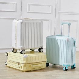 Suitcases Small Suitcase Men's 18-inch Boarding Case Women's Password Box Universal Wheel Portable Business Trolley