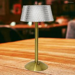 Table Lamps 3 Colors LED Bedside Night Light Dimmable Desk Rechargeable Romantic Wireless Creative Acrylic For Bedroom Living Room