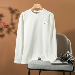 Men s Hoodies Sweatshirts J Lindeberg GOLF Spring Autumn Casual Waffle Design Pullovers Sweater Men Long Sleeve O neck Pullover Slim Fit Sweaters for 231109