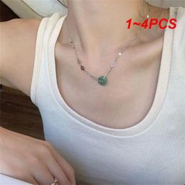 Chains 1-4PCS Necklace Exquisite Workmanship Durable Plum Blossom Pendant Jewelry Accessories Clavicle Chain