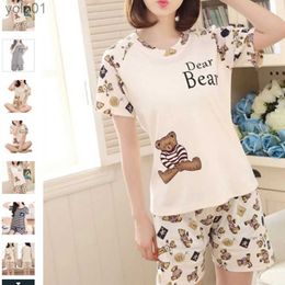 Women's Sleepwear 2023 Summer Woman Sleepwear Lovely Wear Leisure Clothes Personality Short Sle Women Pyjamas For Women Pyjamas Sets NightwearL231109