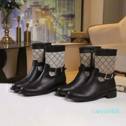 Women Boot knee long women boots Ankle Boot boots For Women Shoes Fashion Winter Leather Boots Coarse Heel Women Shoes