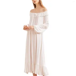 Women's Sleepwear Lightweight Cotton Nightgowns For Women Long Sleeve Sheer Pajamas Nightwear Dress