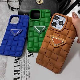 Fashion Phone Plaid Case Luxury Designer Phones Cases Accessories Classic Triangle Letter iPhone 13 11 12 pro 7 8 X XS High Quality Phone case1