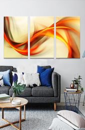 Modular Poster HD Prints Home Decor 3 Pieces Ribbon Square Abstract Painting Modern Wall Art Pictures Living Room Decoration9088269