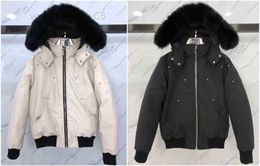 Down Fur Collar Parka Waterproof White Duck Cloak and Women Couples Moose Casual Version to Keep Warm