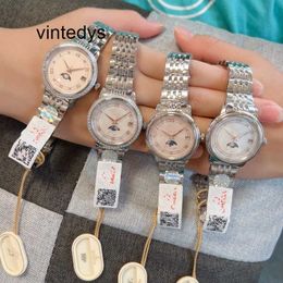 Quartz Watch for Women Fashion Miega Moon Watch Dish Flying Constellation Double Eagle Series Women's Wristwatch