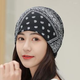 Scarves Style Retro Paisley Fashion Double Used Women Autumn Warm Beanies Skullies Outdoor Hats Scarf Hip Hop Dance Cap Men Gorras