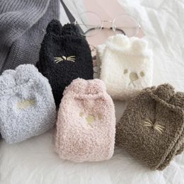 Women Socks Coral Velvet In The Autumn And Winter Plus Thick Warm Japanese Sleep Cute Towel Flooring