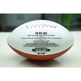 Jewellery Pouches Gifts For Your Beloved Son! Mom To Son Man's Sport Rugby American Football Ball Standard Game Training A